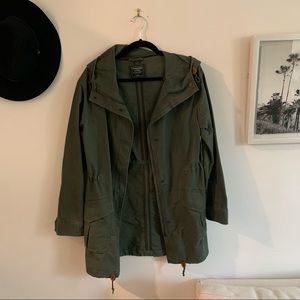 Abercrombie Fall Jacket Army Dark Green Color